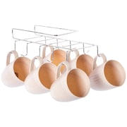 BASICWISE Cup Rack Under Shelf, Kitchen Utensil Drying hooks QI003809